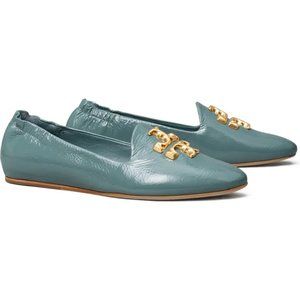 NIB Tory Burch Eleanor Loafer Arctic Blue Leather US 8 8.5 9 9.5 10 AUTHENTIC